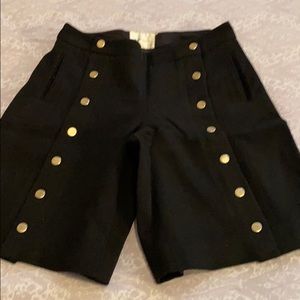 Anthropologie winter black sailor shorts